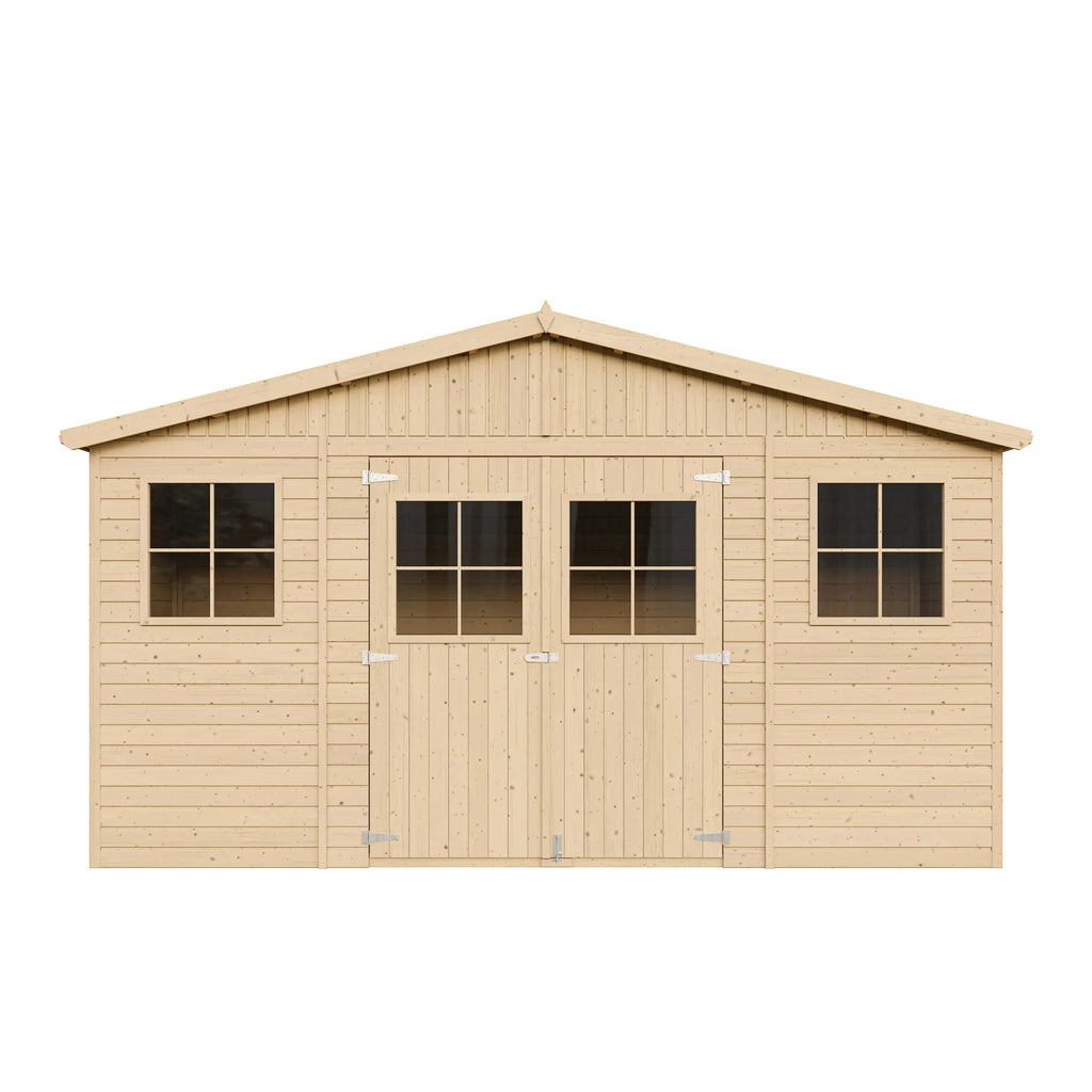 Casetta da Giardino in Legno Senza Pavimento 401x199xH218 cm 8 m²