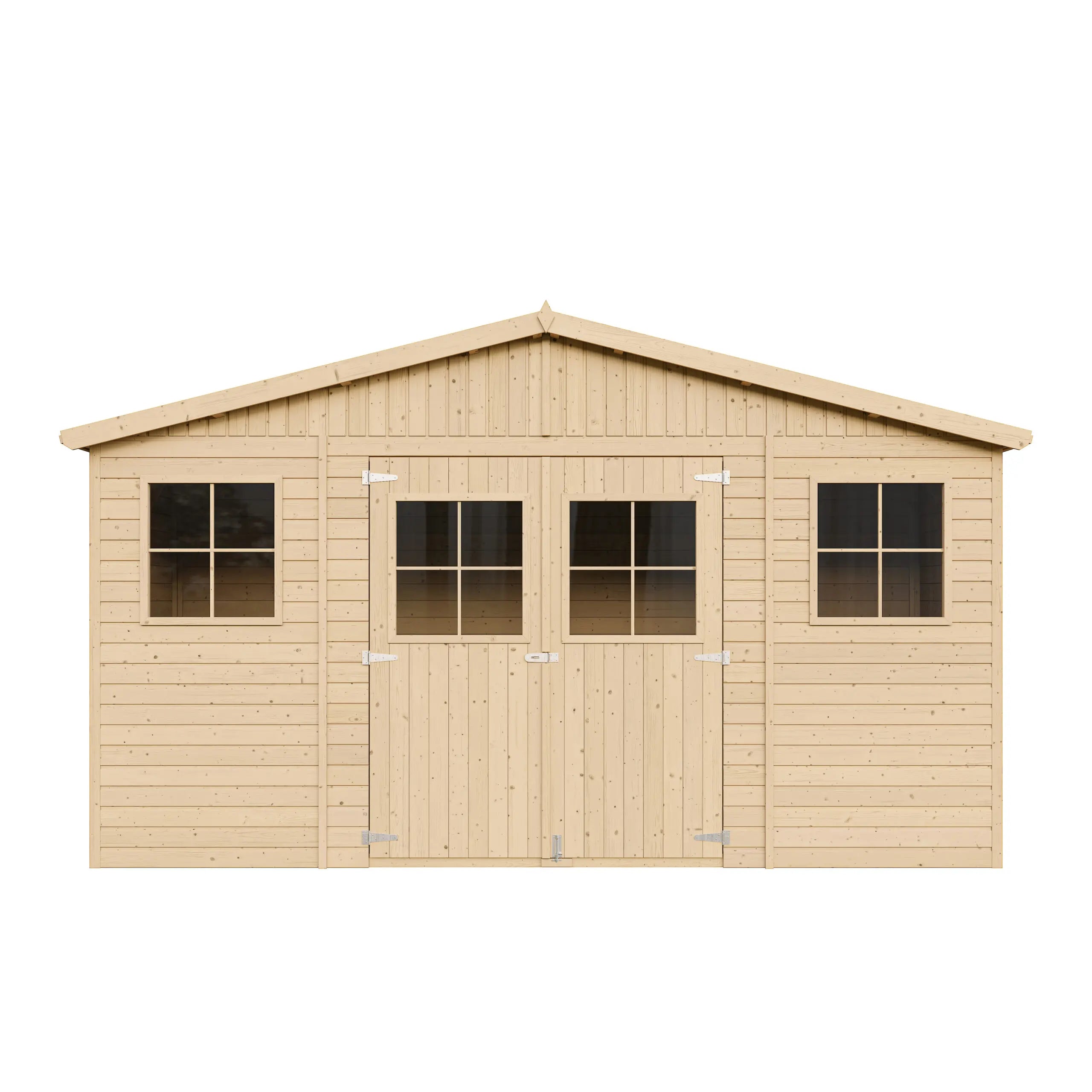 Casetta da Giardino in Legno Senza Pavimento 401x199xH218 cm 8 m²