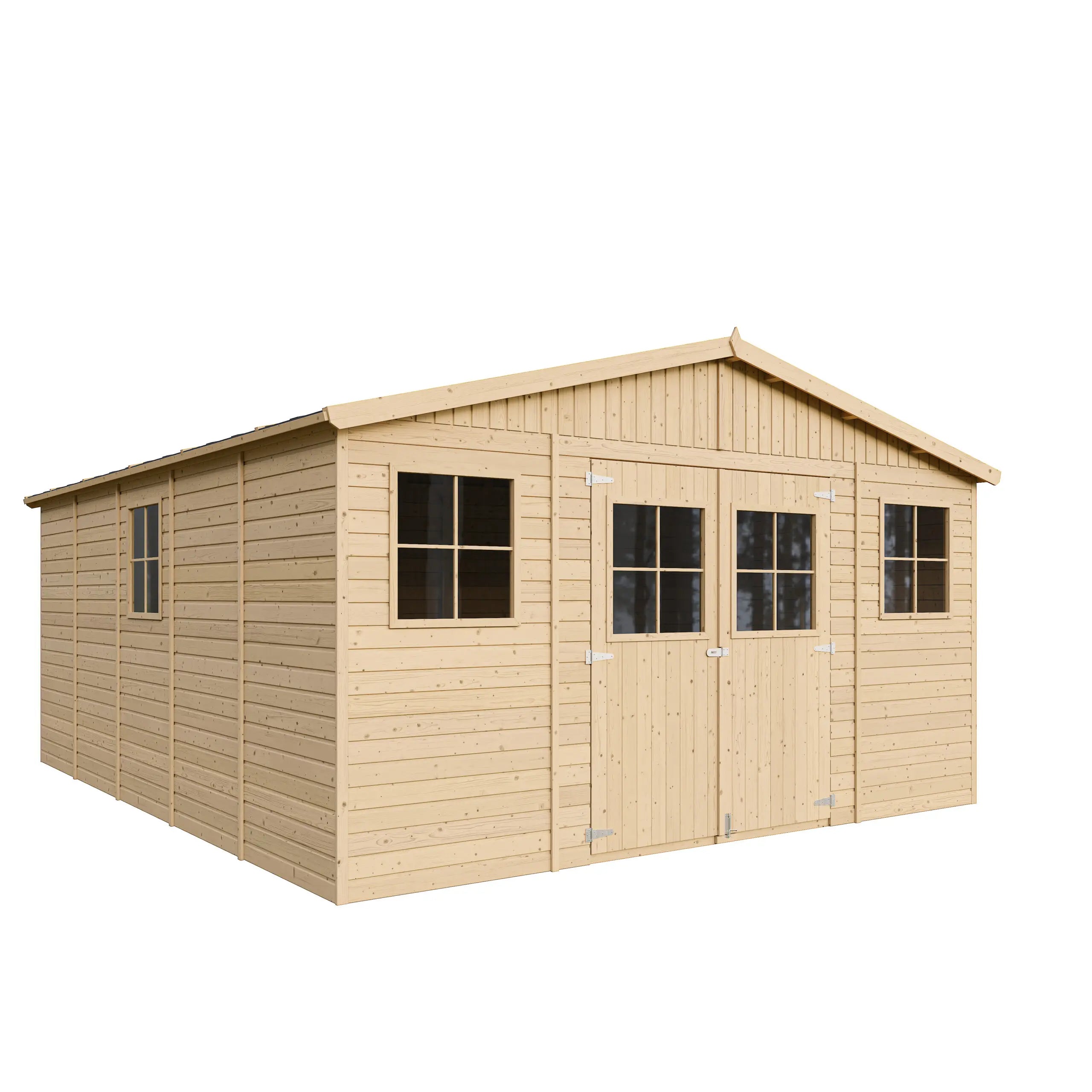 Casetta da Giardino in Legno con Pavimento Timbela M333 401x493 cm 20 m²