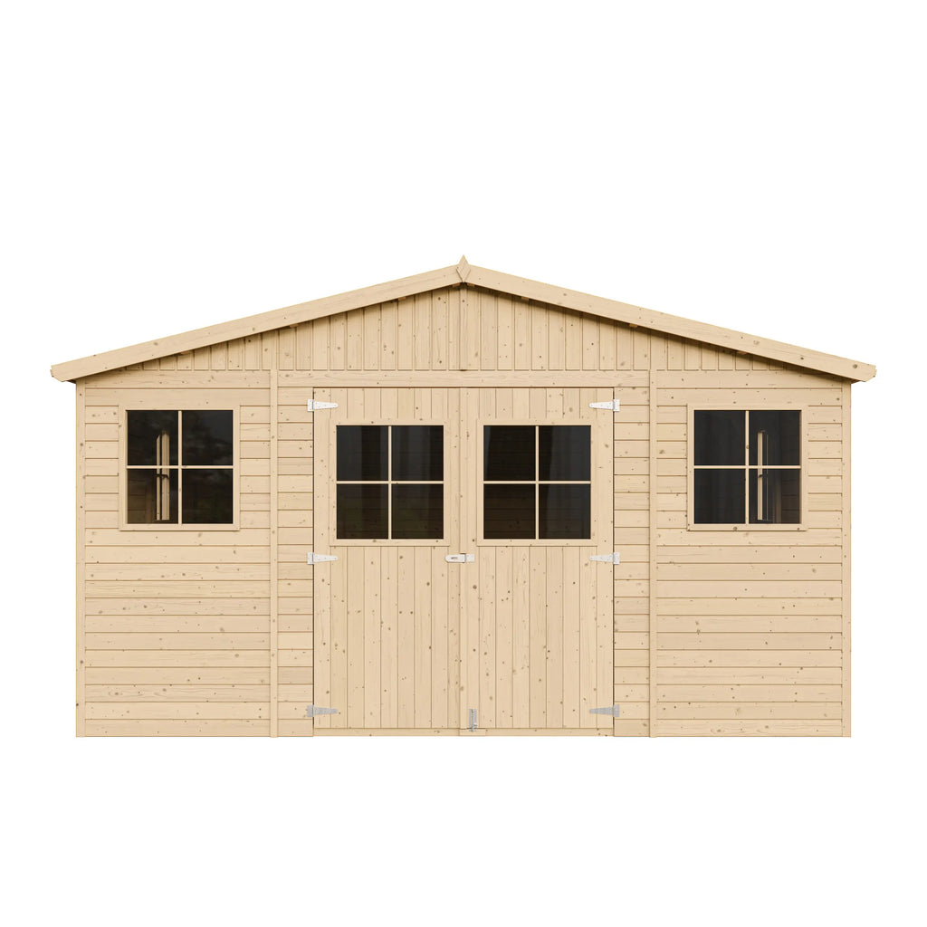 Casetta da Giardino in Legno con Pavimento Timbela M333 401x493 cm 20 m²