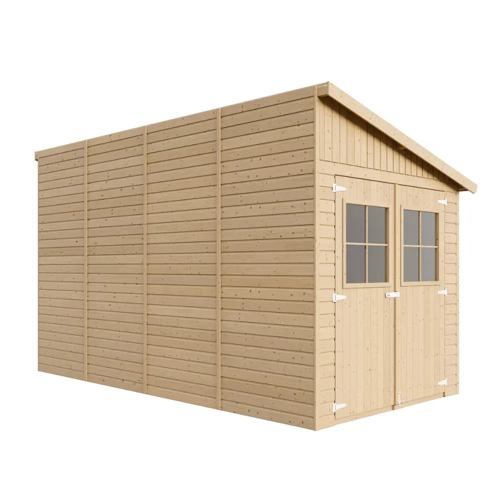Casetta da Giardino in Legno Senza Pavimento 205x395 cm 8 m²