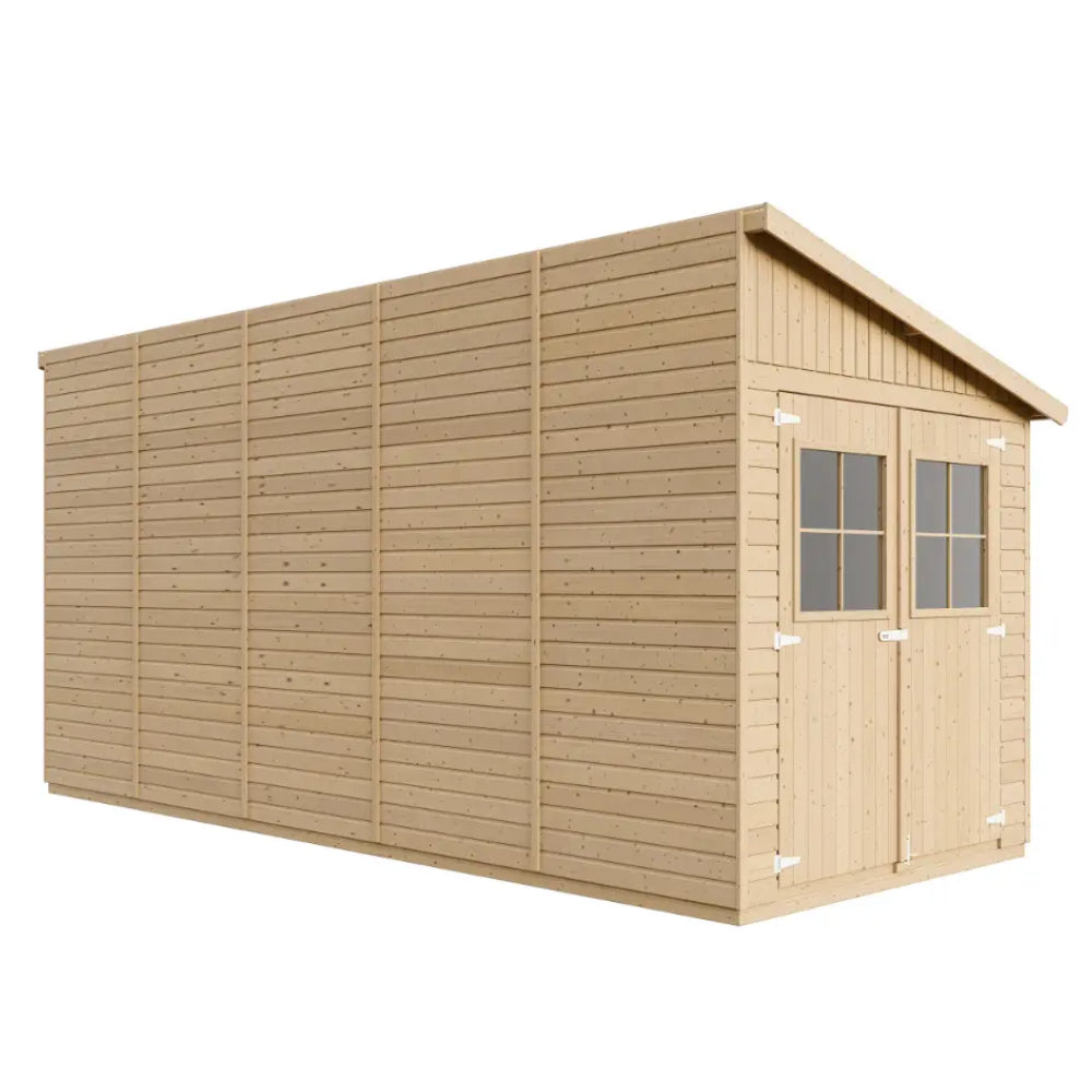 Casetta da Giardino in Legno con Pavimento 205x493xH244 cm 10 m² con Guaina
