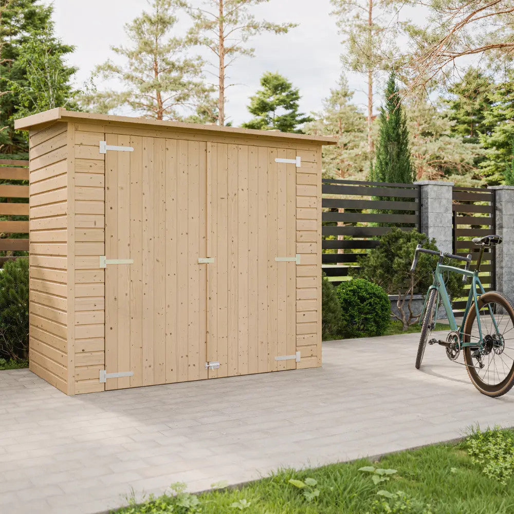 Casetta da Giardino in Legno 205x101 cm 2 m² Senza Pavimento