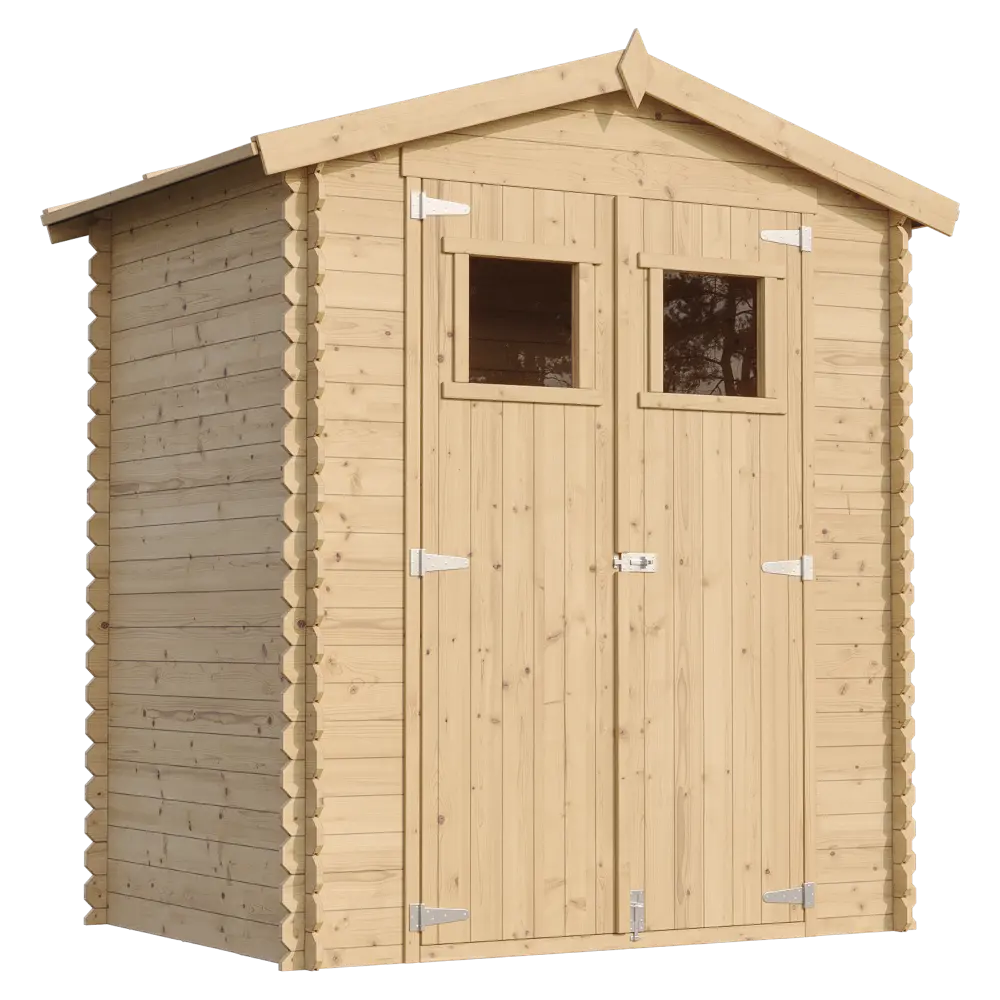 Casetta da giardino in legno SENZA PAVIMENTO – 130 x 180 cm – 2 m2