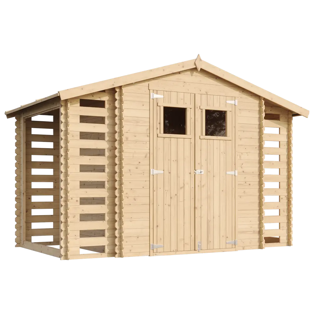 Casetta da Giardino in Legno Senza Pavimento 312x200 cm 6m²