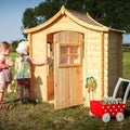Casetta per bambini in legno CON PAVIMENTO – 106 x 130 cm