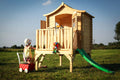 Casetta in Legno per Bambini M550A con Scivolo 106x130 cm