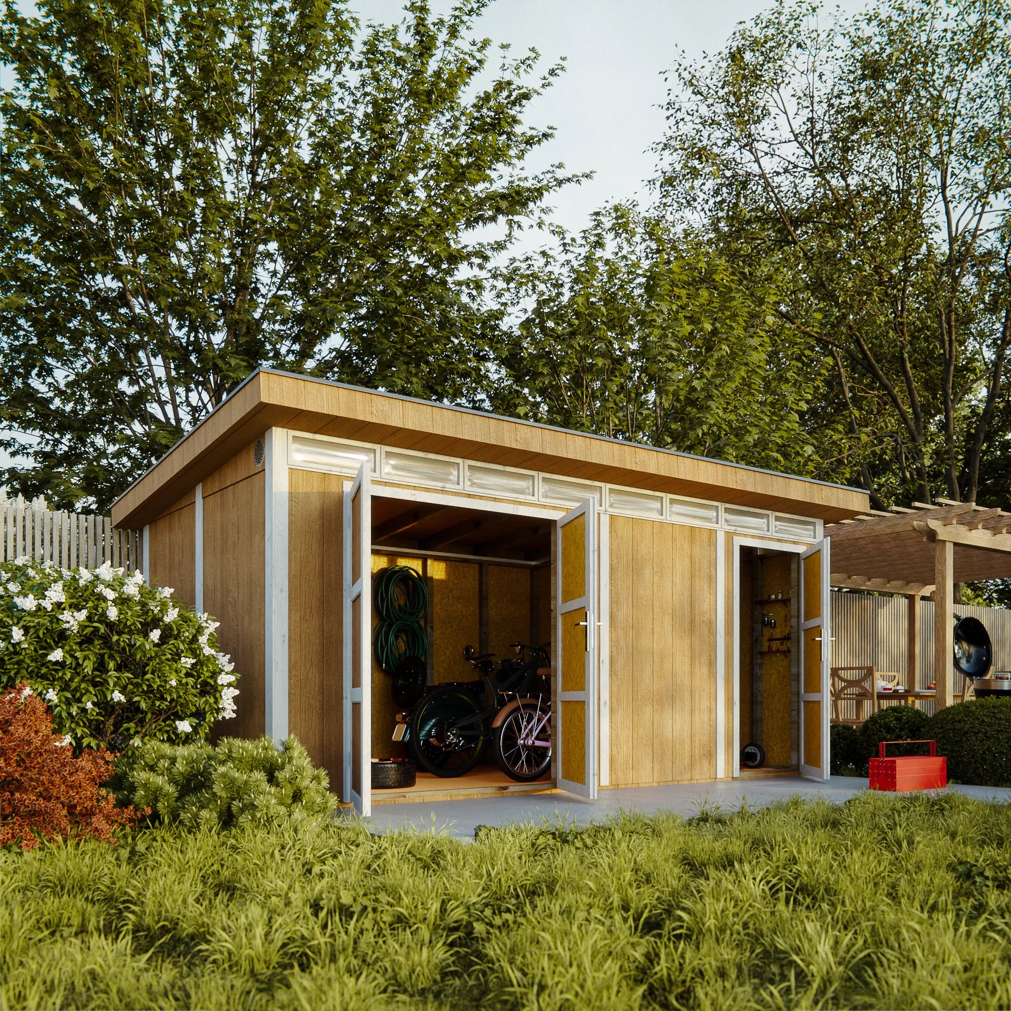 Casetta da Giardino in Pannelli LP SmartSide Timbela M905C 236x486 cm 12 m²