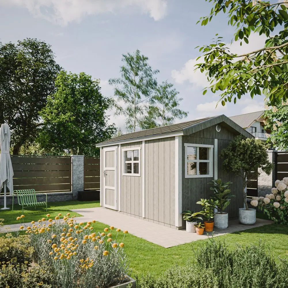 Casetta da Giardino LP SmartSide 9 m² 236x368 cm con Doppia Porta e Tegole