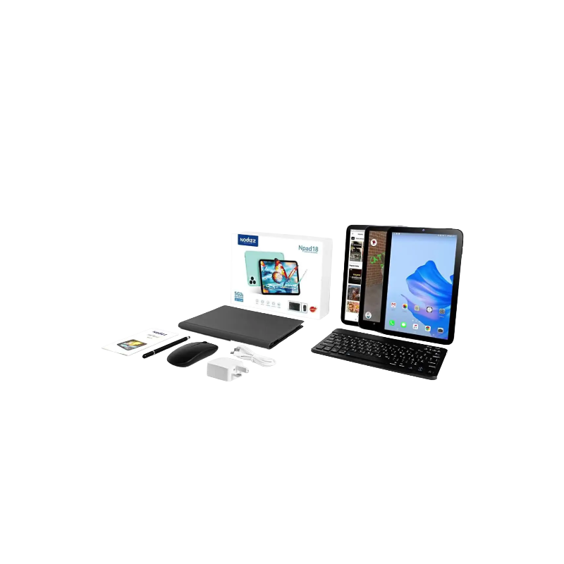 Npad Ultra Tablet 10.1 FHD 8/128GB Wi-Fi + 5G con Tastiera Mouse e Cover Grey