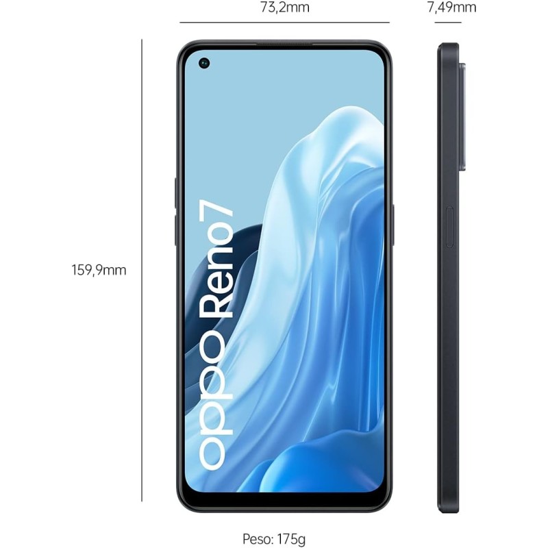 OPPO Reno 7 4G 8GB/128GB 6.43" Italia Black