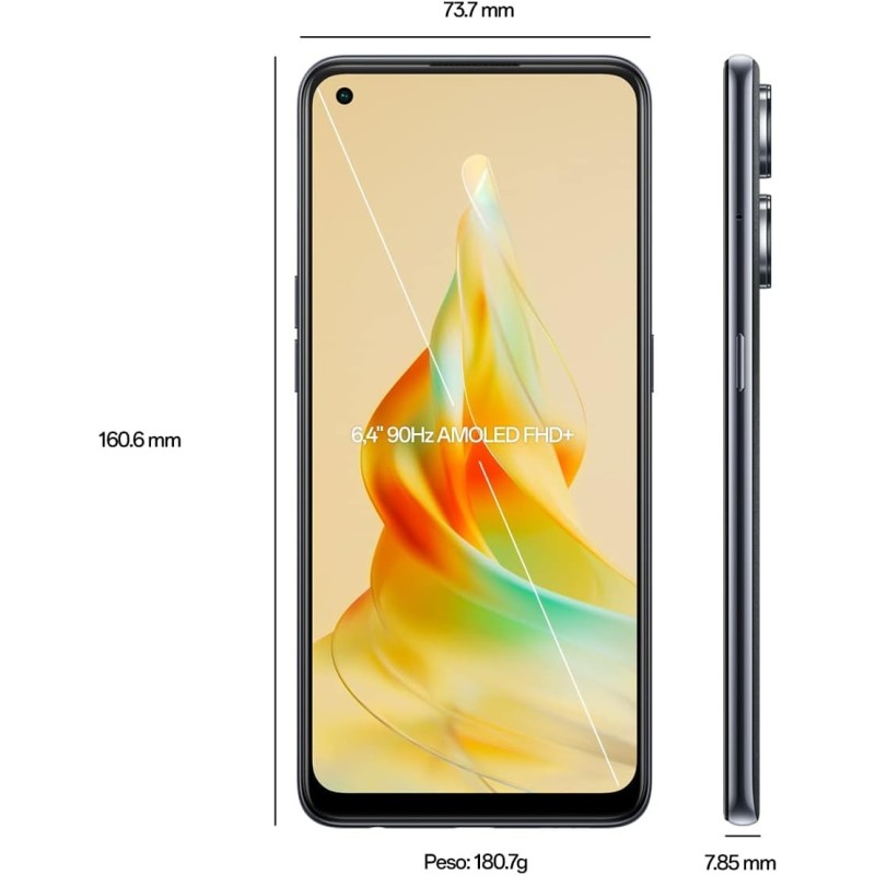 OPPO Reno 8T 4G 8GB/128GB Italia Black