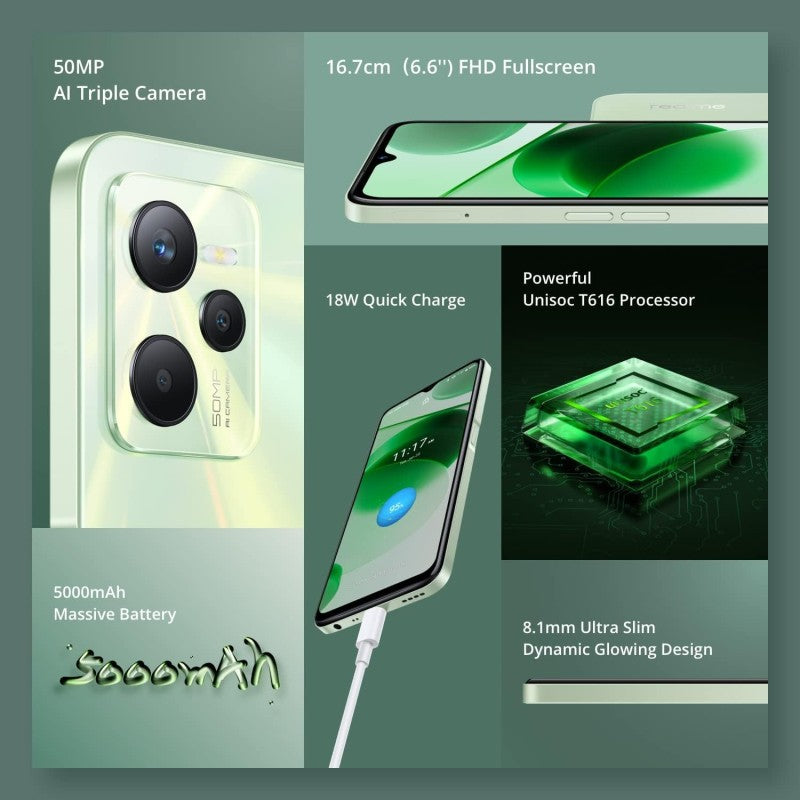 Realme C35 4GB/128GB 6.6" Italia Green
