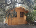 CODICE PRODOTTO: CLC 329 CASETTA IN LEGNO SISTEMA BLOCKHAUS 295x195x234h CM