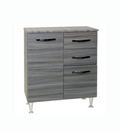 Base Antonella 2 Ante 2 Cassetti 80 cm Palissandro