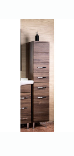 Colonna Antonella 2 Ante 2 Cassetti 160 cm Noce
