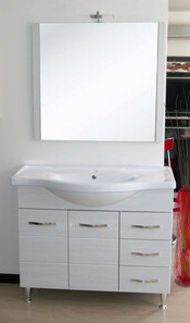 Mobile Bagno Antonella 2 Ante 3 Cassetti 105 Bianco Portuna
