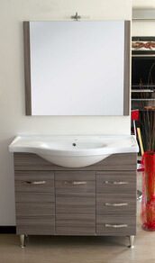 Mobile Bagno Antonella 2 Ante 3 Cassetti 105 Palissandro