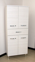 Colonna Bagno Antonella 4 Ante 1 Cassetto 160 Bianco Portuna