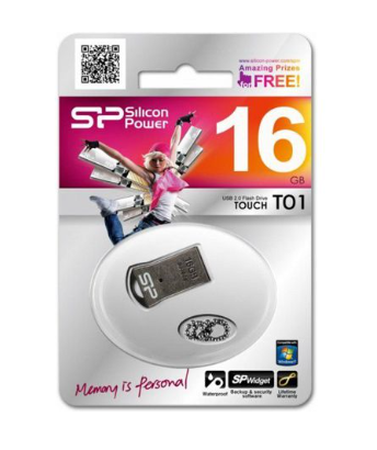 Silicon Power Touch T01 16GB USB 2.0 Nano Chiavetta USB Grigio