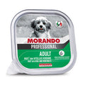 Morando Cibo Umido Cane Paté Vitello e Verdure Vaschetta 300 g – Confezione 18 Pezzi