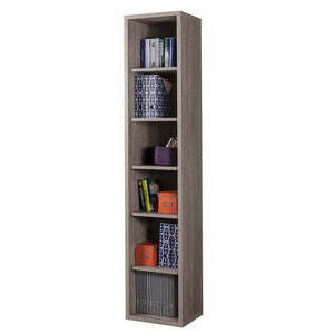 Libreria 6 Vani 44x36x217cm Rovere Tartufo LB4802