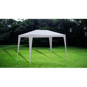 Gazebo Tunisi 2x3m Acciaio Telo PE Bianco Impermeabile
