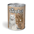 Monge Simba Cibo Umido Gatto Bocconcini in Salsa Selvaggina Lattina 415 g – Confezione 24 Pezzi