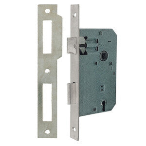 Patent Serratura Q.8/70 Nichelata 50mm Piastra Rettangolare