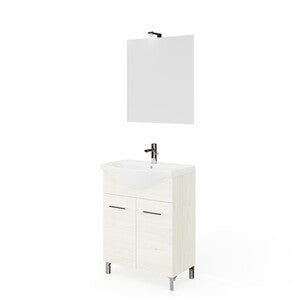 Mobile Bagno Rubino 2 Ante 65 Rovere Ghiaccio