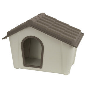Cuccia per Cani in Resina 57x39x42 cm Tortora Beige