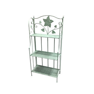 Scaffale 3 Ripiani 60X28X127 Cm Verde Salvia Epoque
