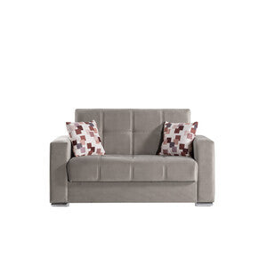 Divano 2 Posti Alba Ecru con Cassettone 158x85x92 cm