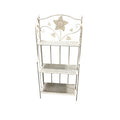 Scaffale 3 Ripiani 60X28X127 Cm Bianco Antico Epoque