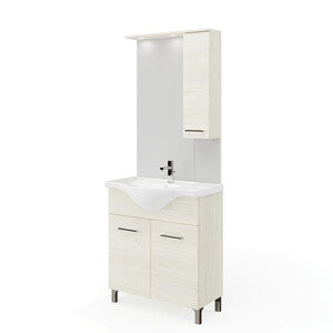 Mobile Bagno Rubino 2 Ante 75 Rovere Ghiaccio