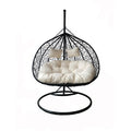 Poltrona Sospesa Acciaio Polyrattan 200x120cm Nuvola