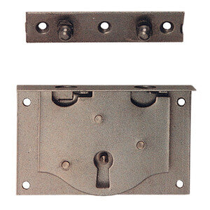 Serratura per Cassa B30820 Entrata 25 mm Cartella Acciaio Lucido