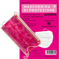 Mascherina Chirurgica Bambina Rosa 10 Pz