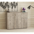 Kit Mobile 3 Ante + 2 Cassetti 102x35,5x92,5 cm Rovere PL