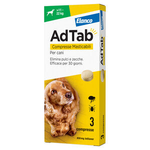 Adtab Compresse Masticabili P/Cani 11-22 Kg