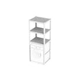 Scaffale Coprilavatrice Bianco 3 Piani 60X75X184 Cm