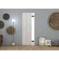 Porta A Soffietto Maya 83x214 Pino Bianco PVC Reversibile Riducibile