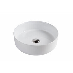 Lavabo da Appoggio Ceramica Bianco 36x36x12cm On Board
