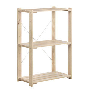 Scaffale In Pino Nova 3 Ripiani 76,5X38,5X110 Cm