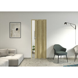 Porta a Soffietto Maya 83x214 cm Rovere Chiaro PVC