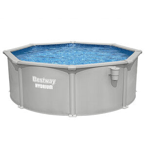 Piscina in Metallo Ø 366x122 cm con Pompa Hydrium 56574