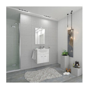 Mobile Bagno Emma 58 Sospeso con Specchio Bianco
