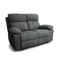 Divano Recliner 2 Posti 145 cm Grigio con Schienale Reclinabile