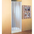 Porta a Soffietto per Box Doccia 80-110 cm Reversibile PVC Bianco