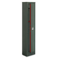 Armadio Portafucili 5 Posti Chiave DM 31x21xH148cm Verde Metallizzato